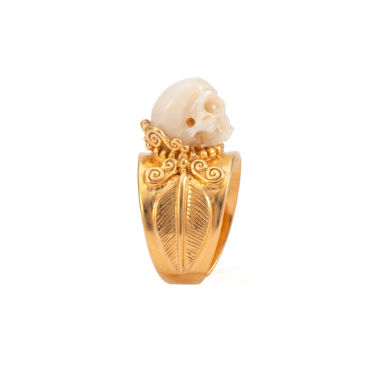 ANILLO CALAVERA PERLA