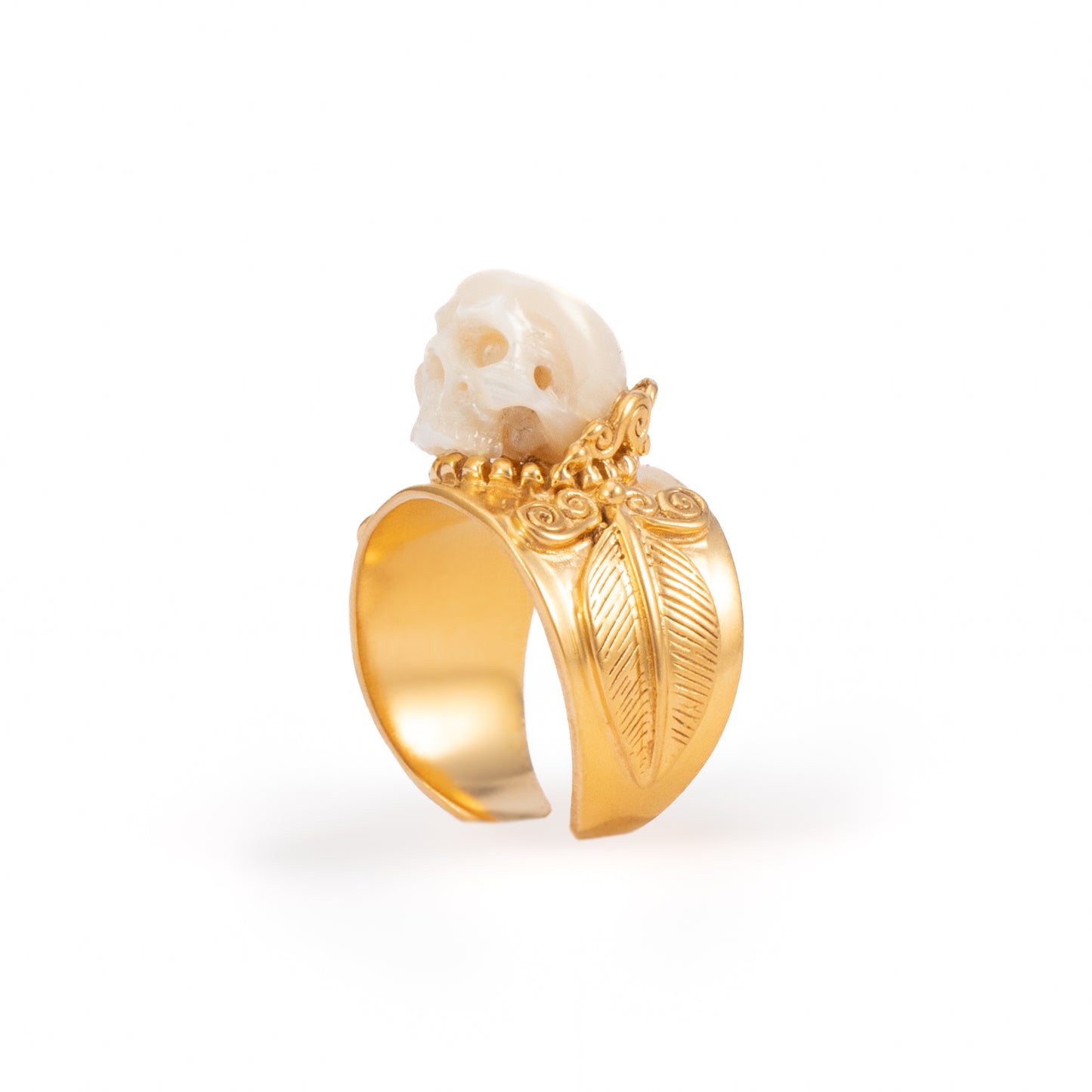 ANILLO CALAVERA PERLA