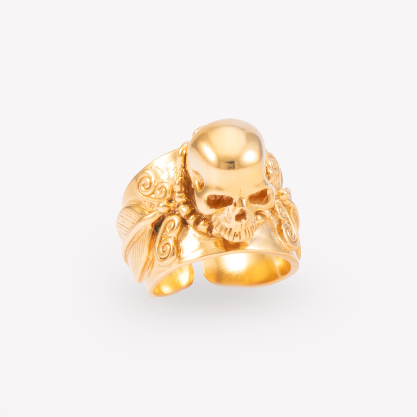 ANILLO CALAVERA PLUMAS