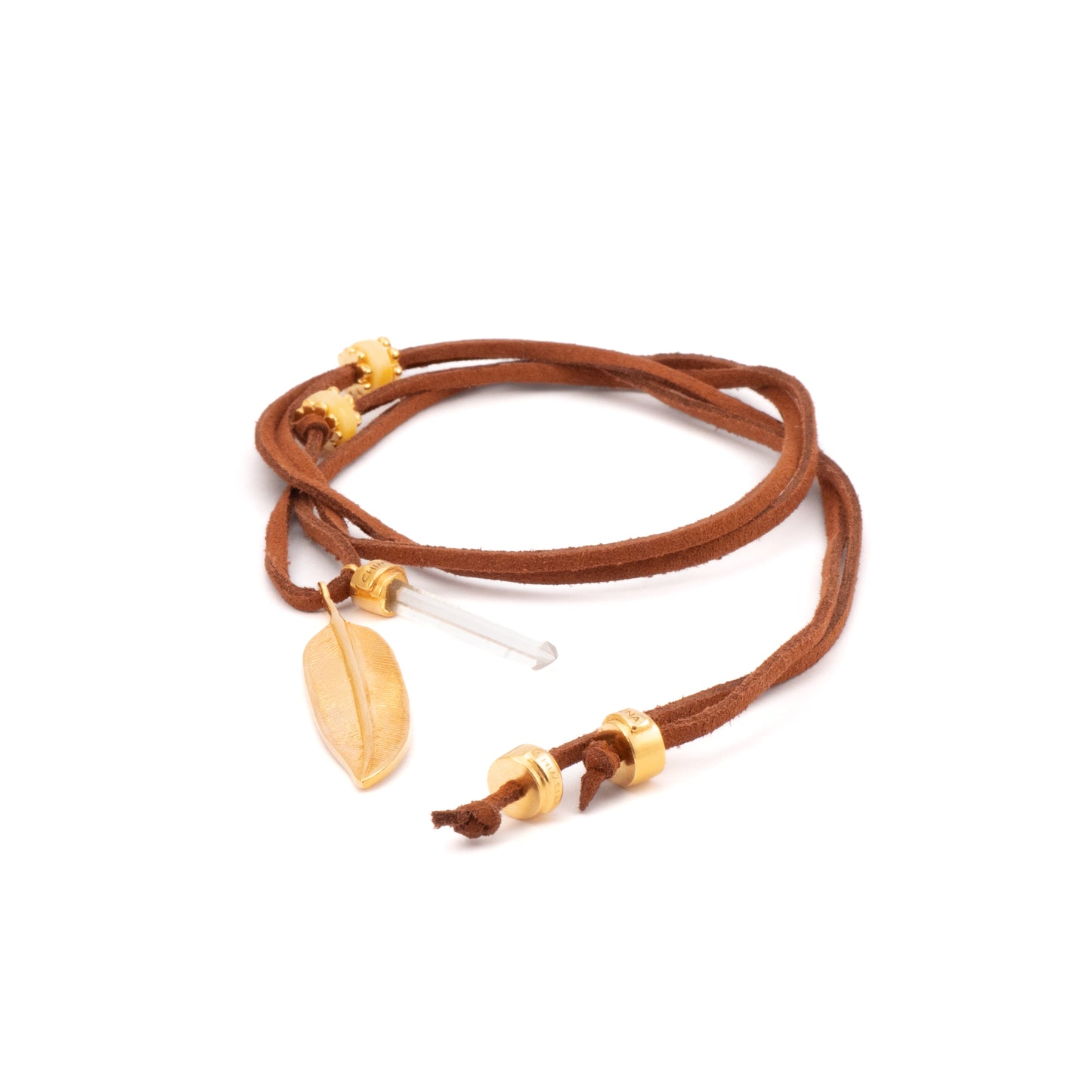 COLGANTE ANTELINA PLUMA Y CUARZO