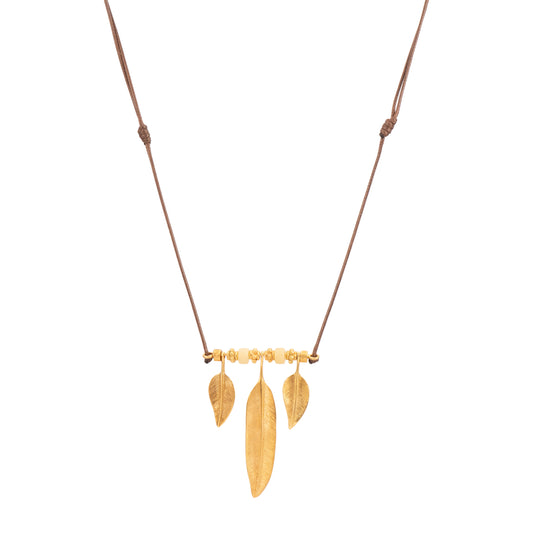 COLGANTE HILO ENCERADO PLUMA GRANDE, PLUMA PEQUEÑA Y ASTA