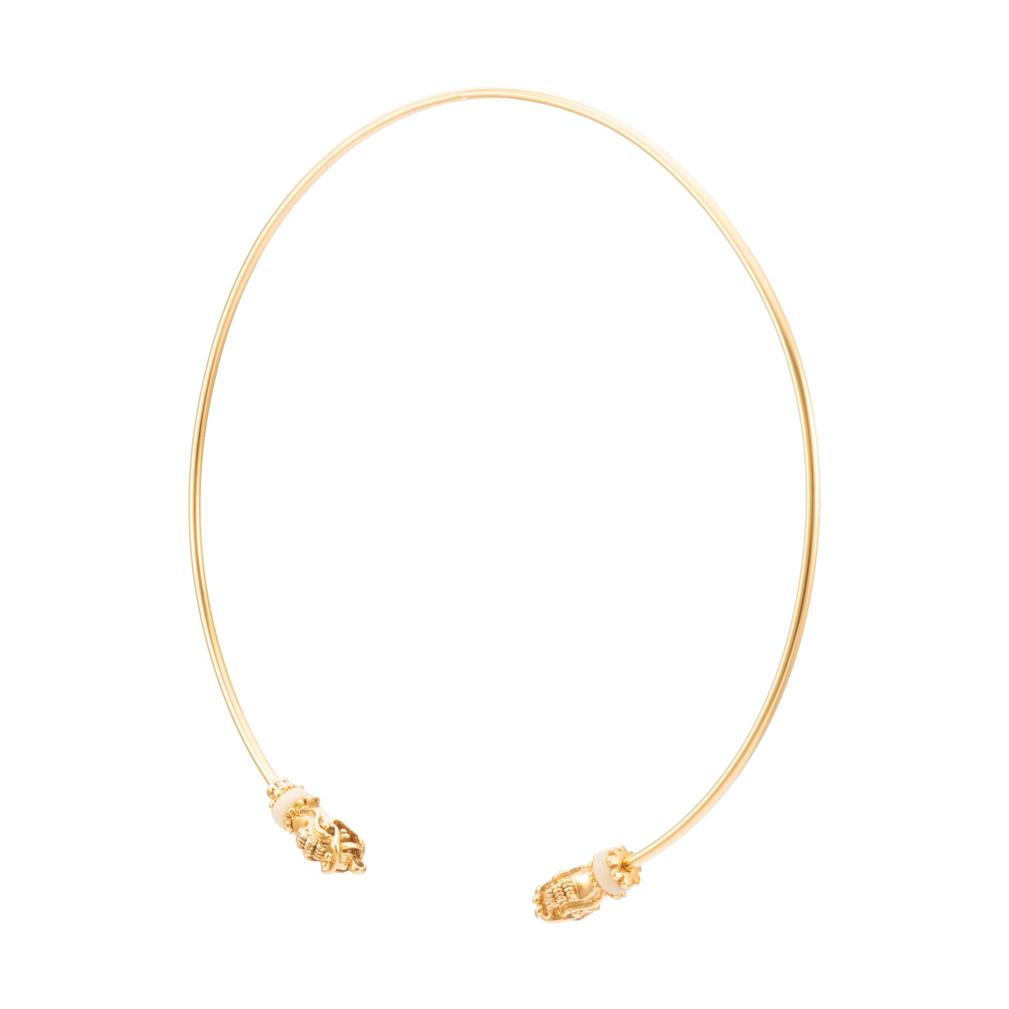 GARGANTILLA 3MM 2 DRAGONES Y ASTA