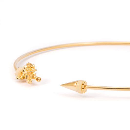 GARGANTILLA 3MM TIGRE, TACHUELA Y ASTA