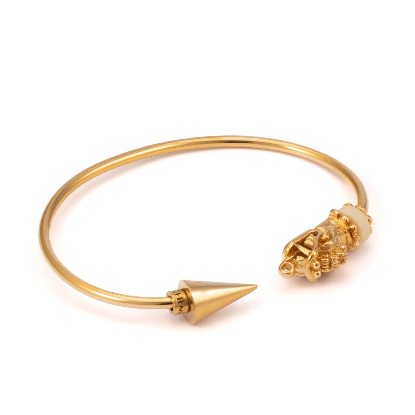 PULSERA 3MM DRAGON, TACHUELA Y ASTA