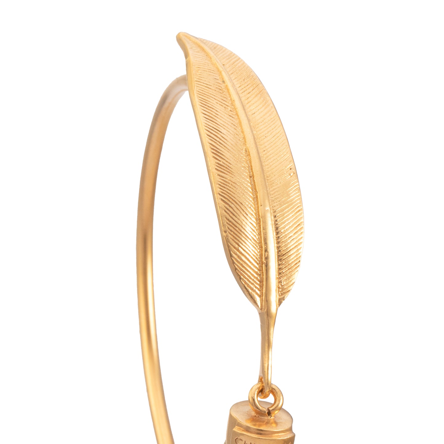 PULSERA 3MM PLUMA GRANDE Y ASTA