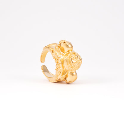 ANILLO 2 CALAVERAS CRUZ