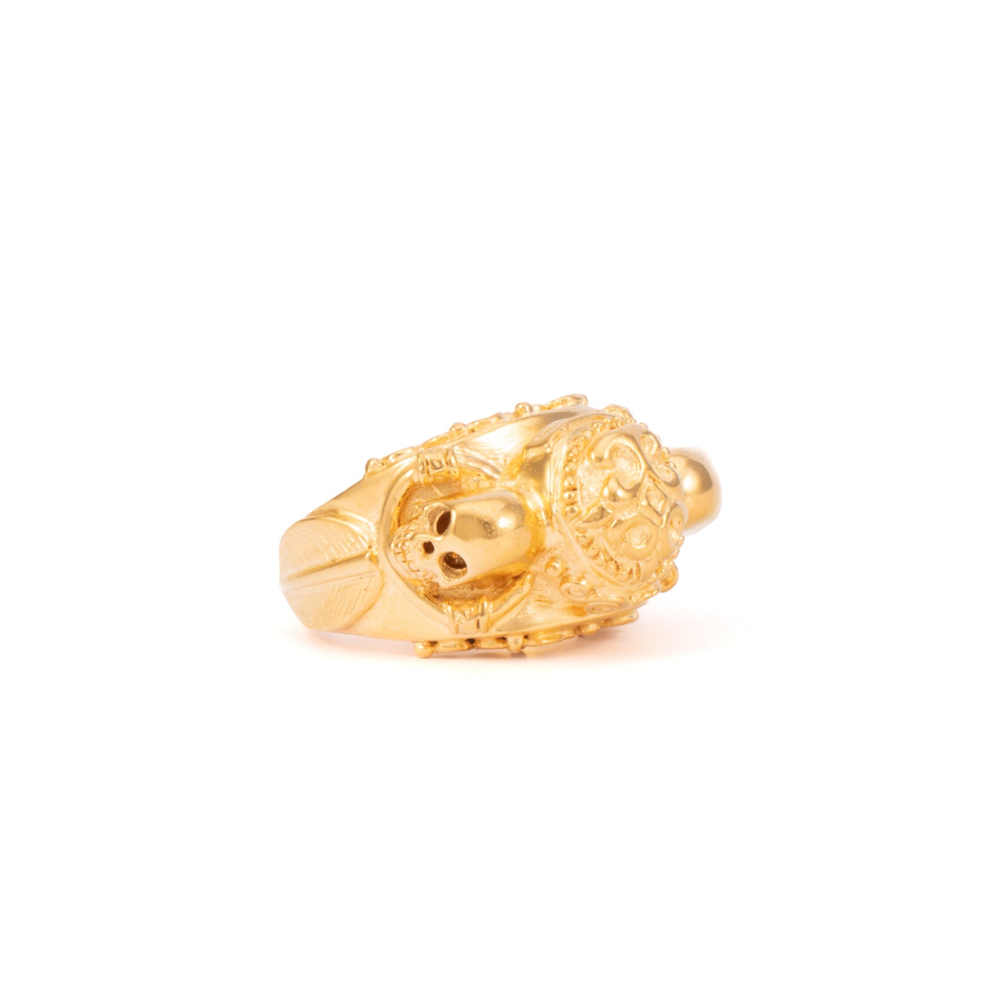 ANILLO 2 CALAVERAS CRUZ