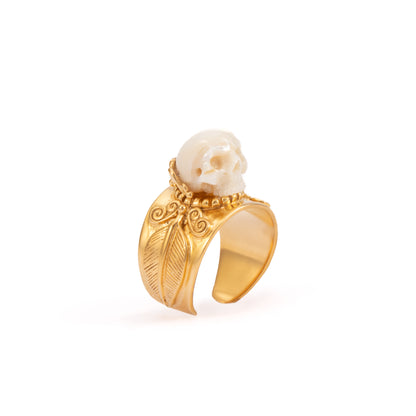 ANILLO CALAVERA PERLA