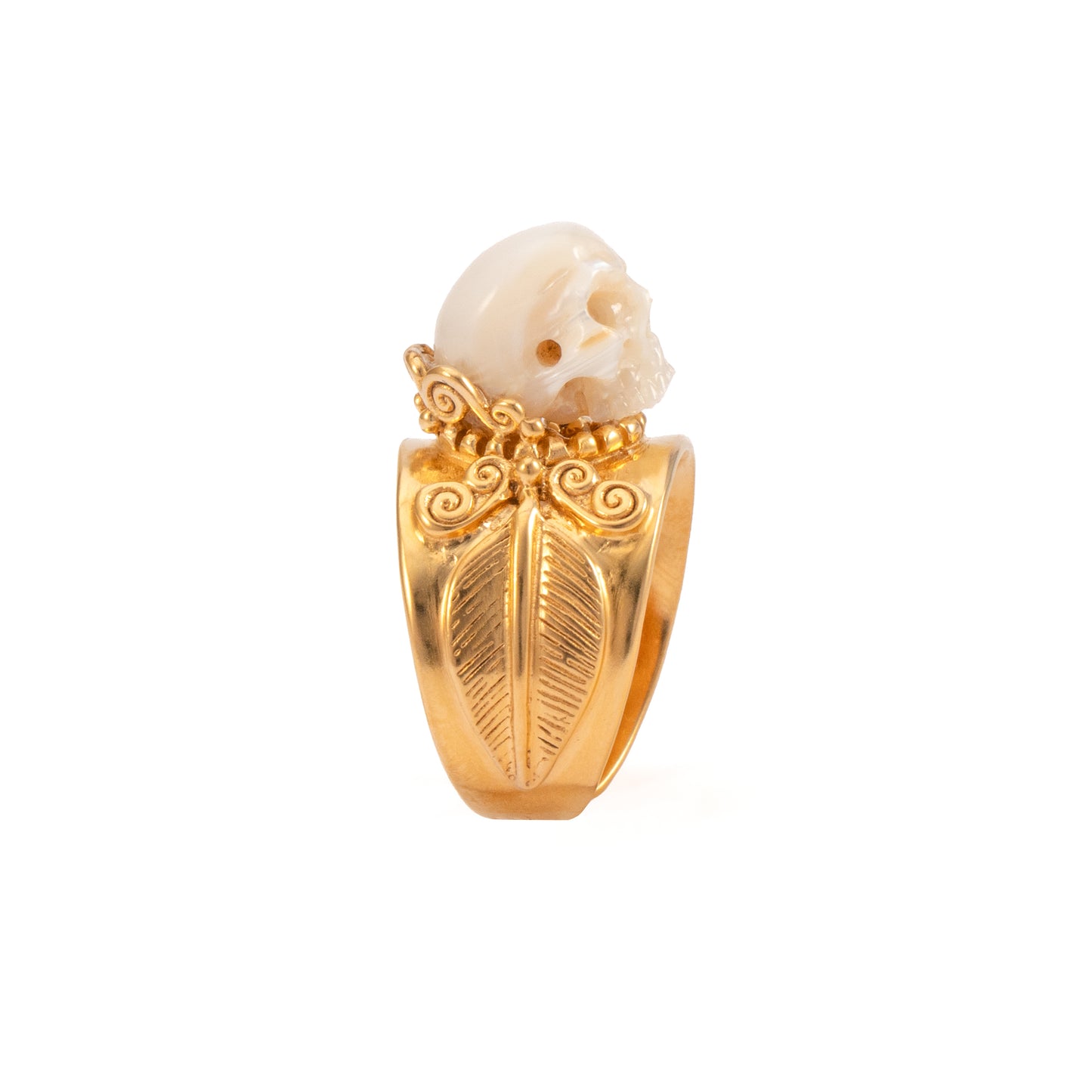 ANILLO CALAVERA PERLA