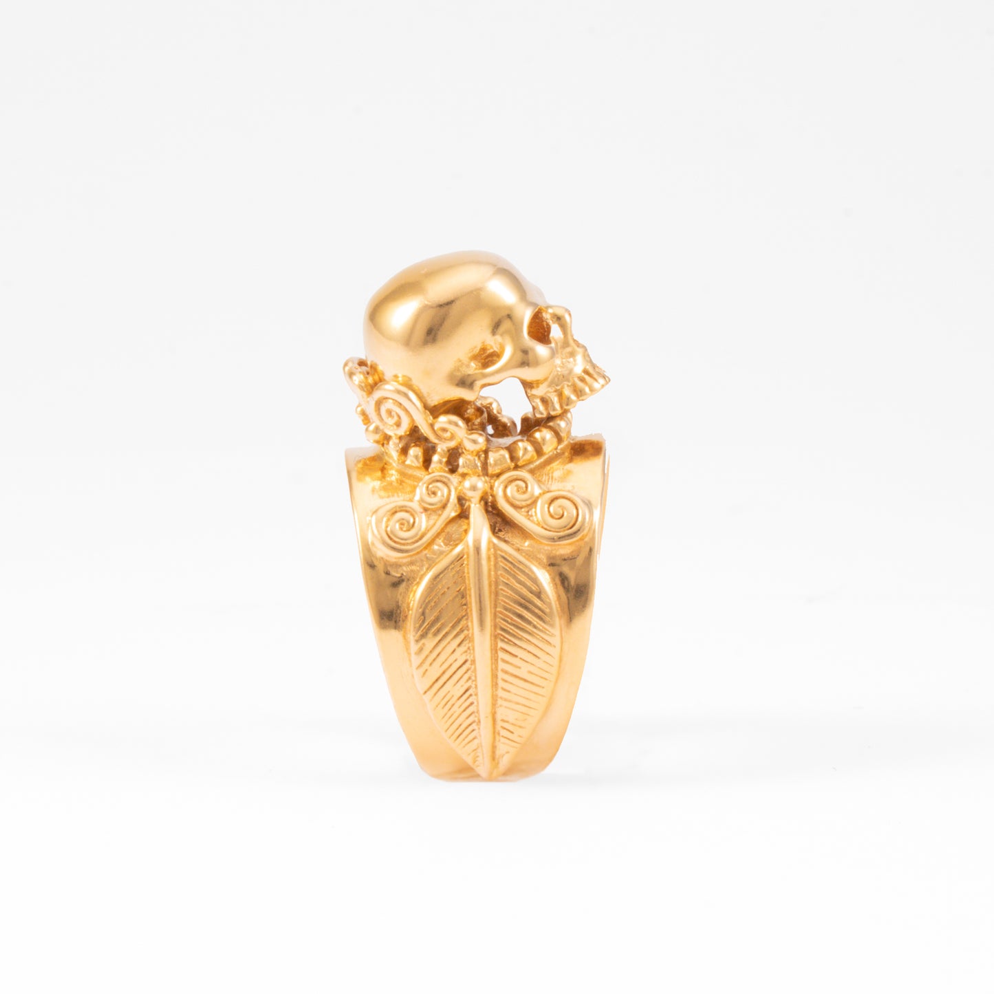 ANILLO CALAVERA PLUMAS