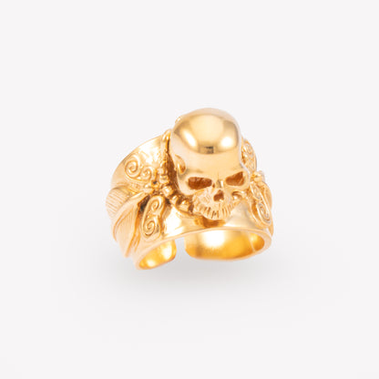 ANILLO CALAVERA PLUMAS