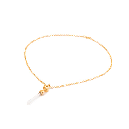 CADENA CALAVERA CUARZO