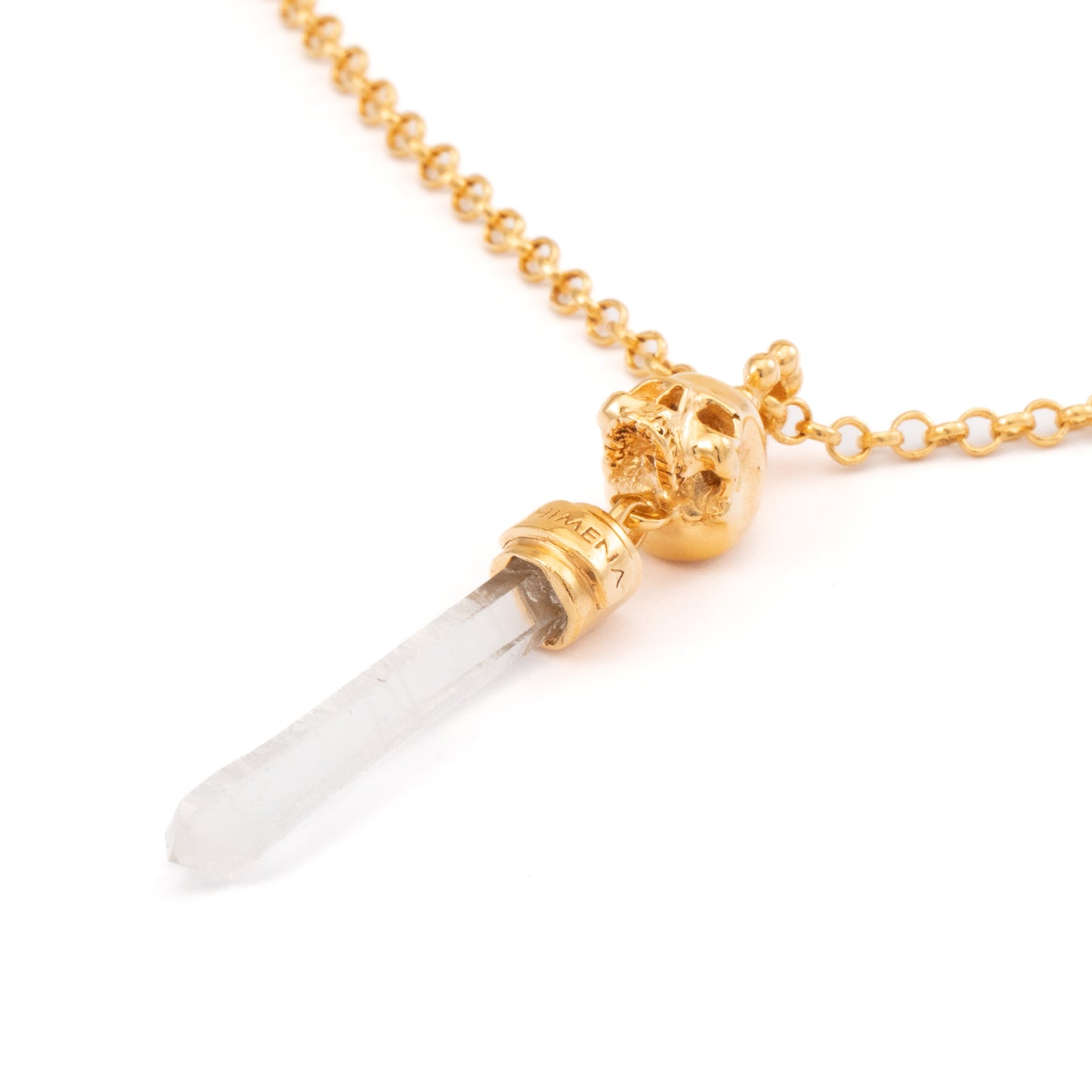 CADENA CALAVERA CUARZO