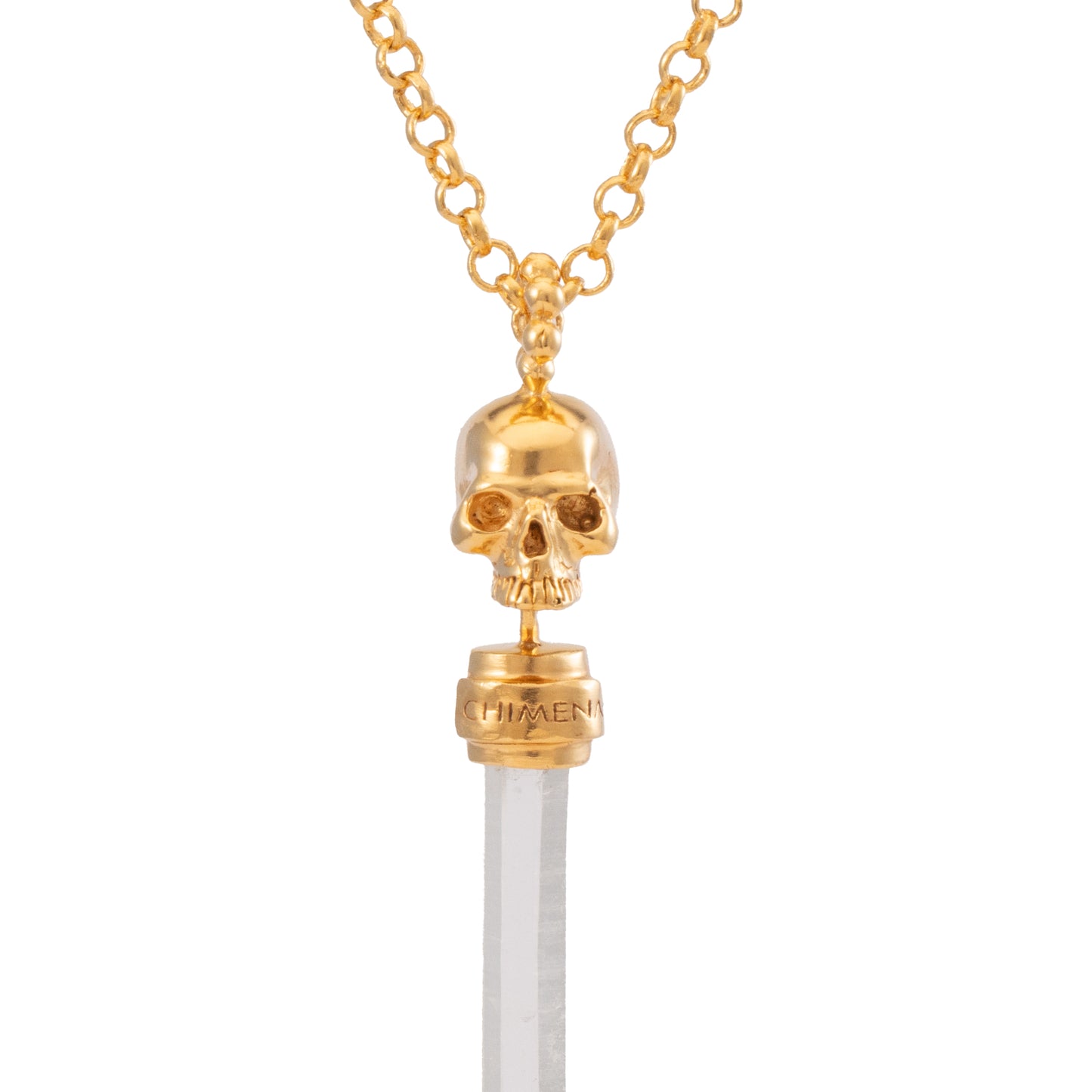 CADENA CALAVERA CUARZO