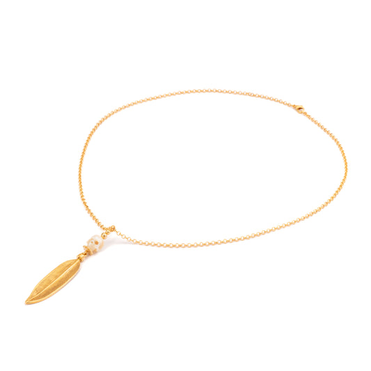 CADENA CALAVERA PLUMA GRANDE