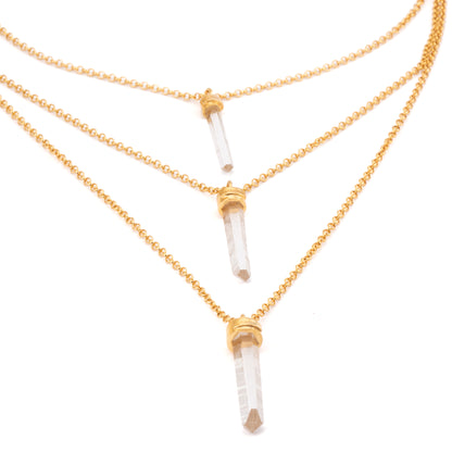 COLGANTE CADENA 3 CUARZOS