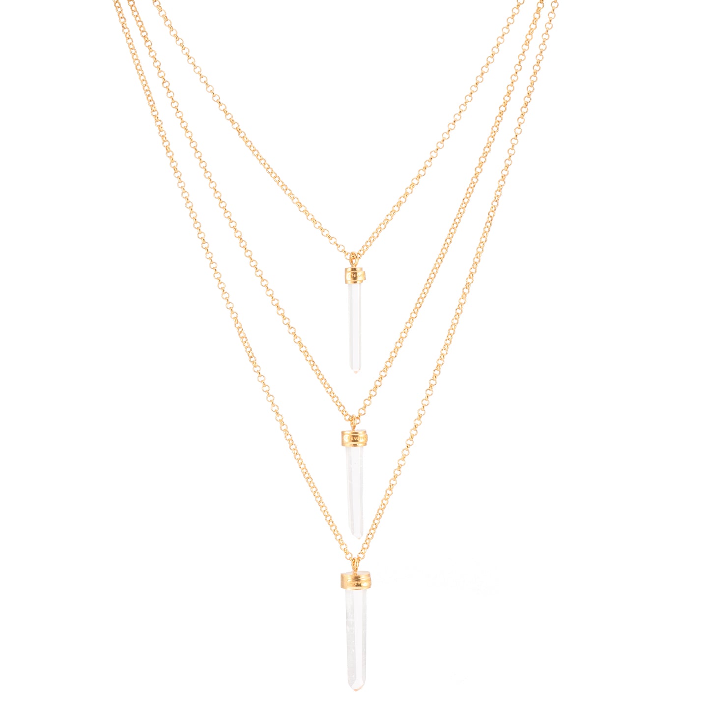 COLGANTE CADENA 3 CUARZOS