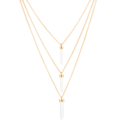 COLGANTE CADENA 3 CUARZOS