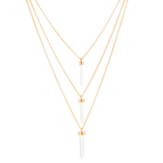 COLGANTE CADENA 3 CUARZOS