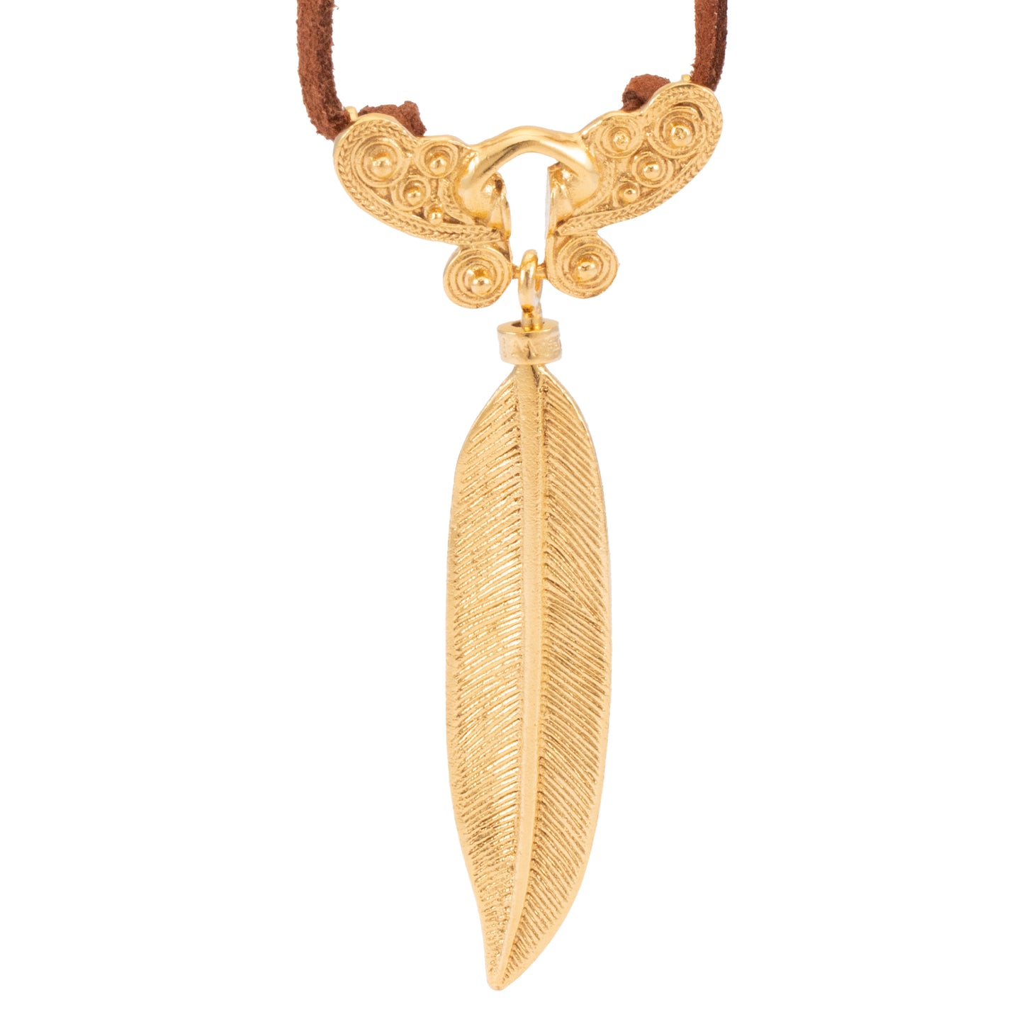 COLGANTE ANTELINA NARIGUERA PLUMA GRANDE