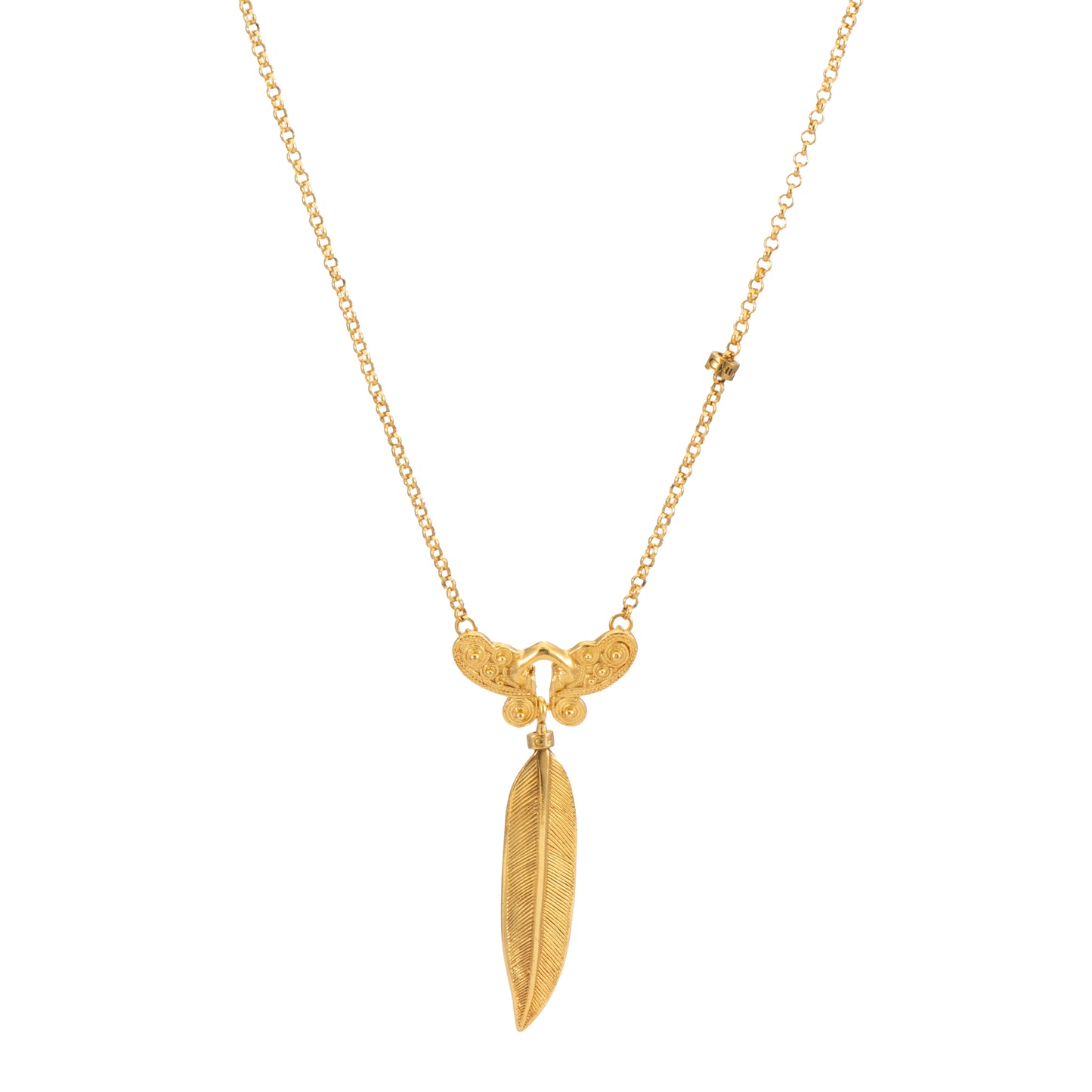 COLGANTE CADENA NARIGUERA PLUMA