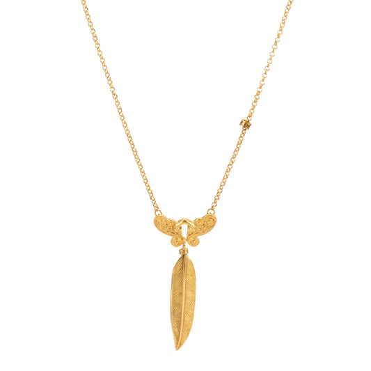 COLGANTE CADENA NARIGUERA PLUMA