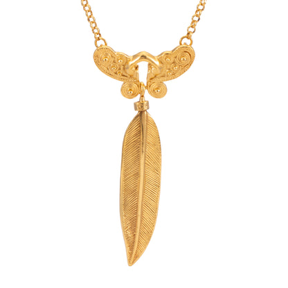 COLGANTE CADENA NARIGUERA PLUMA