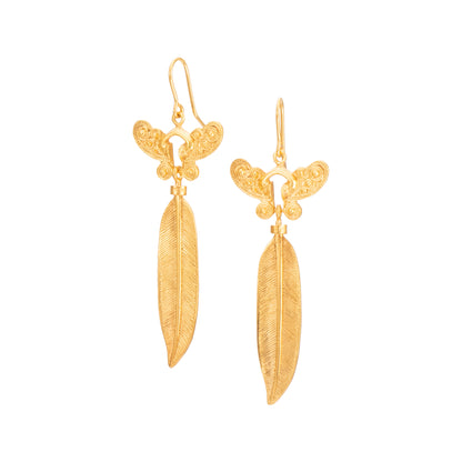 PENDIENTE NARIGUERA PLUMA GRANDE