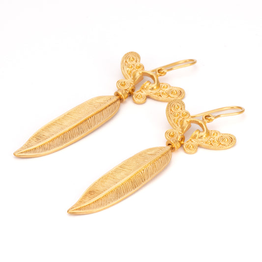 PENDIENTE NARIGUERA PLUMA GRANDE