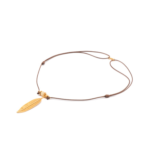 COLGANTE HILO ENCERADO PLUMA GRANDE Y ASTA