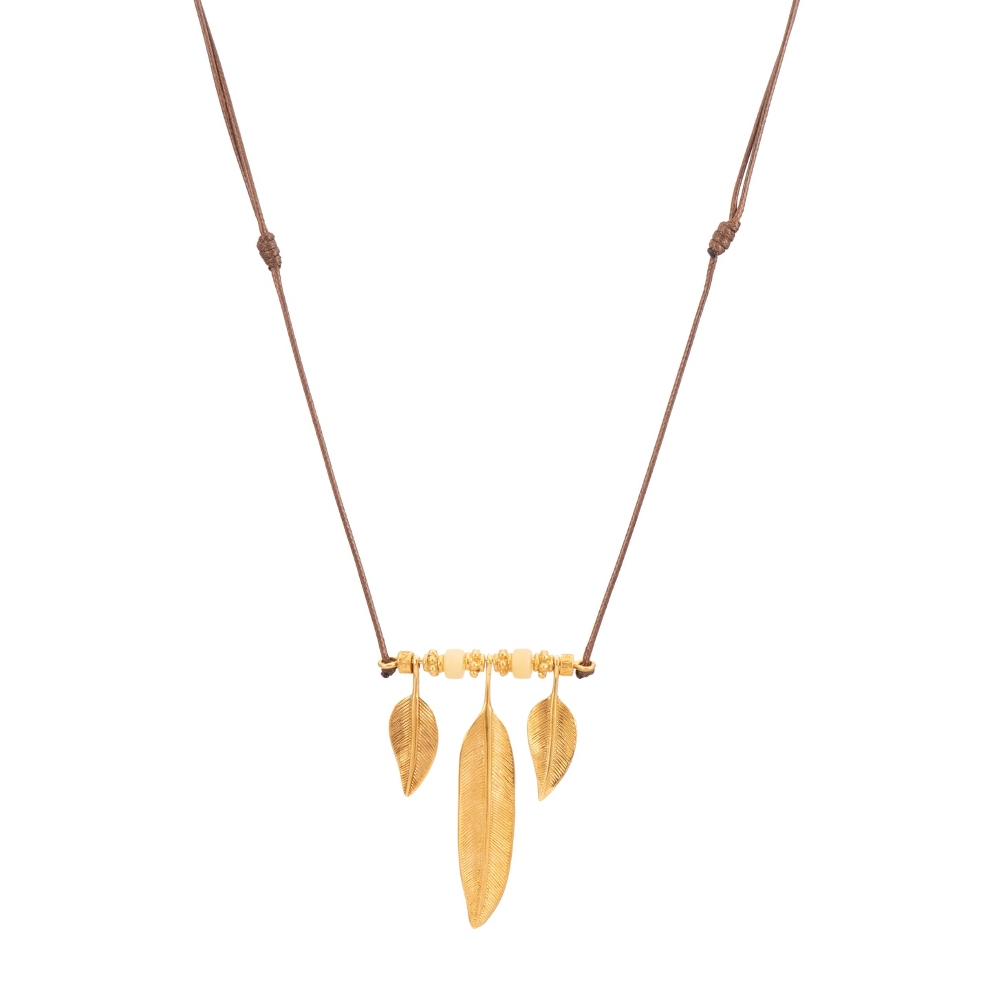 COLGANTE HILO ENCERADO PLUMA GRANDE, PLUMA PEQUEÑA Y ASTA