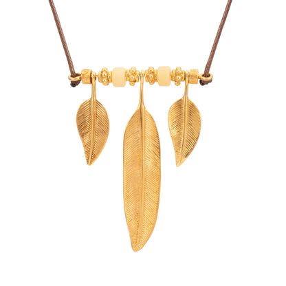 COLGANTE HILO ENCERADO PLUMA GRANDE, PLUMA PEQUEÑA Y ASTA