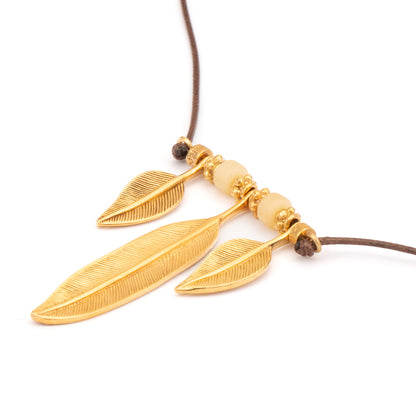 COLGANTE HILO ENCERADO PLUMA GRANDE, PLUMA PEQUEÑA Y ASTA