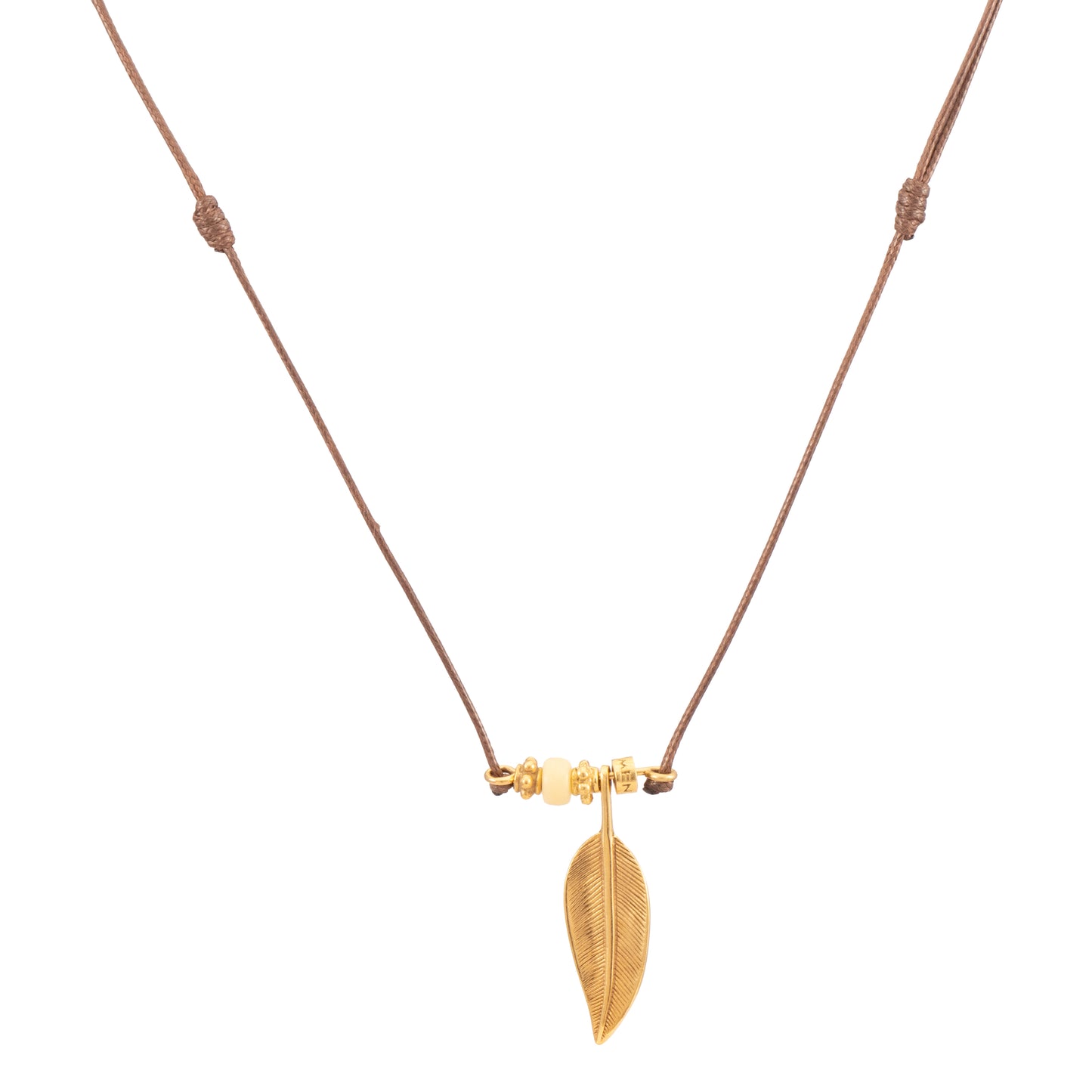 COLGANTE HILO ENCERADO PLUMA MEDIANA Y ASTA