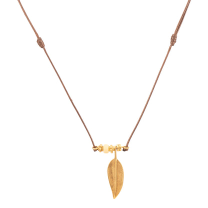 COLGANTE HILO ENCERADO PLUMA MEDIANA Y ASTA