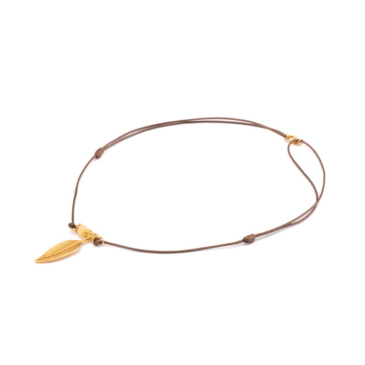 COLGANTE HILO ENCERADO PLUMA MEDIANA Y ASTA