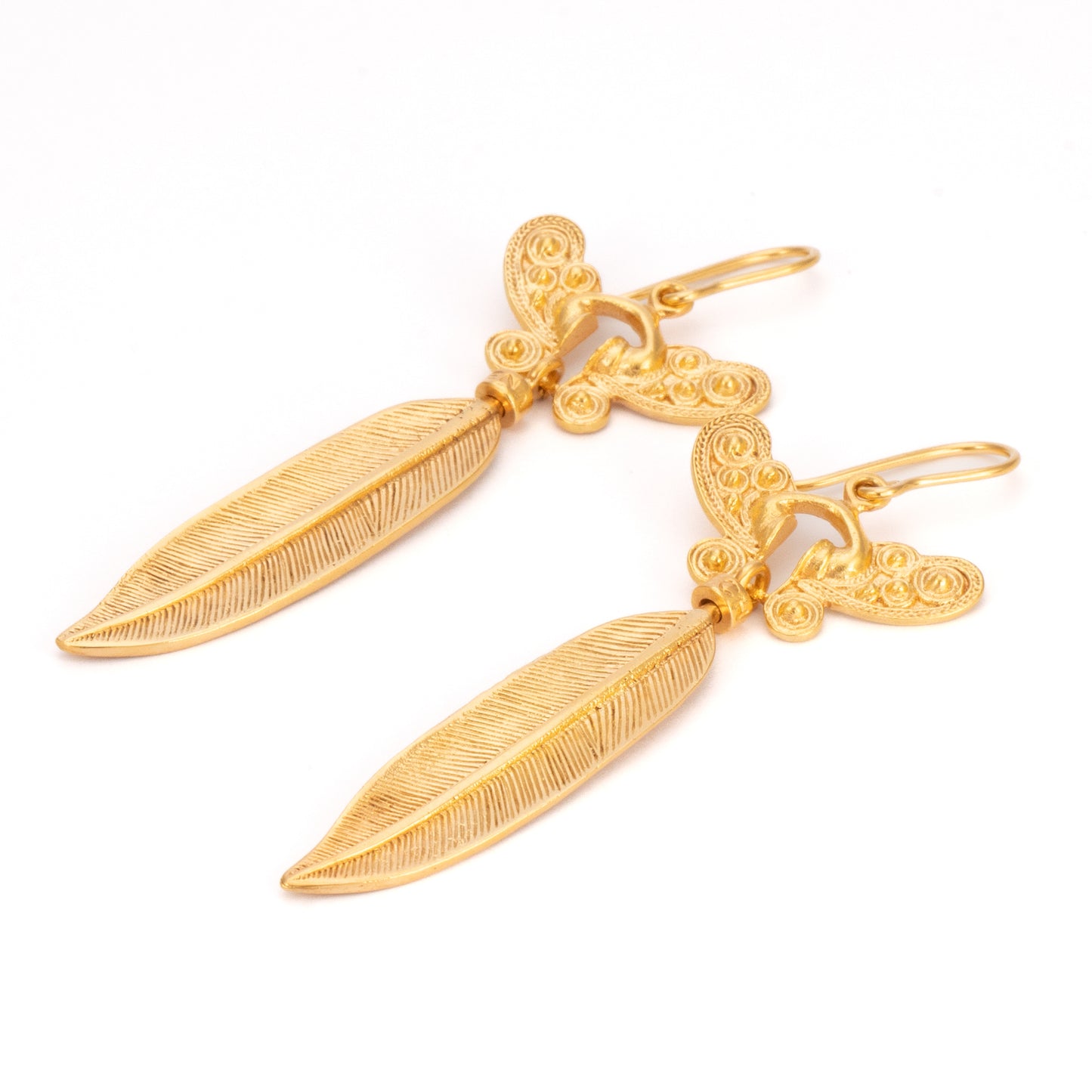 PENDIENTE NARIGUERA PLUMA MEDIANA