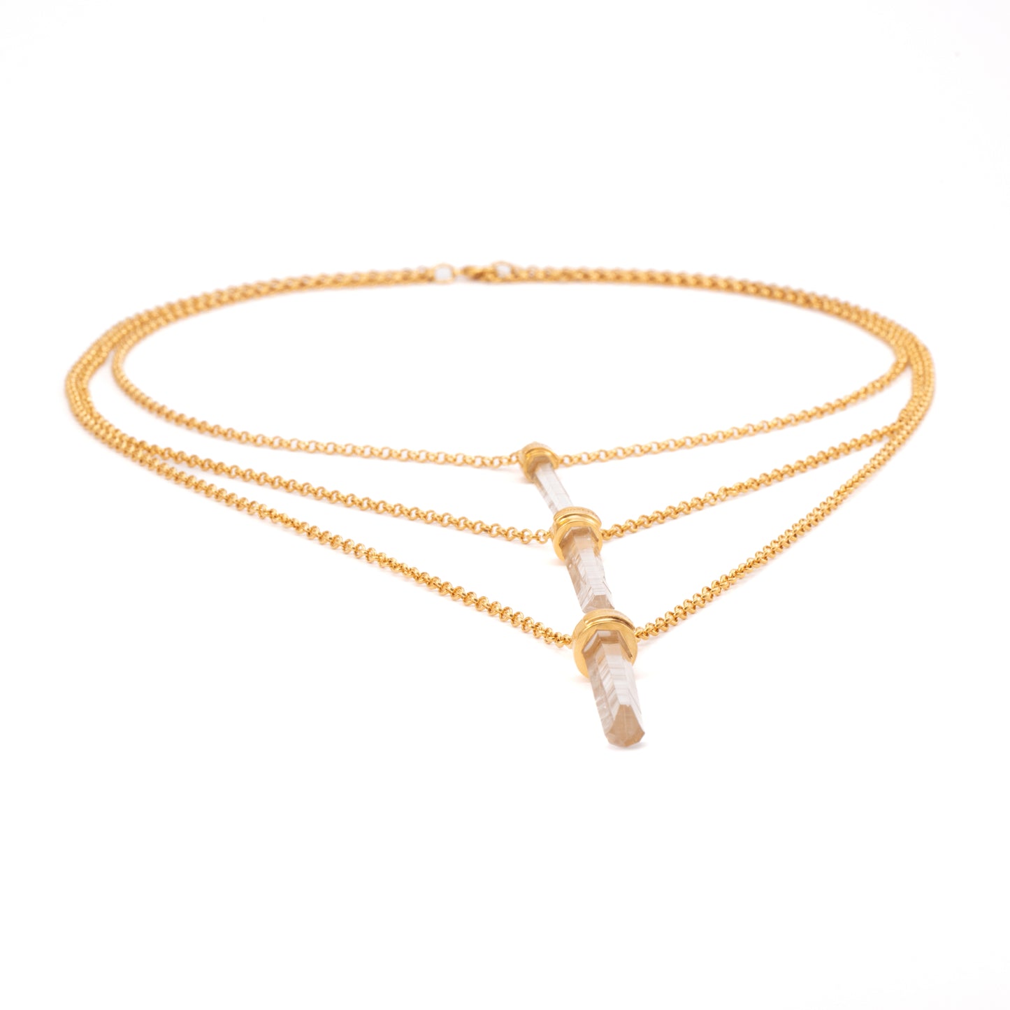 COLGANTE CADENA 3 CUARZOS