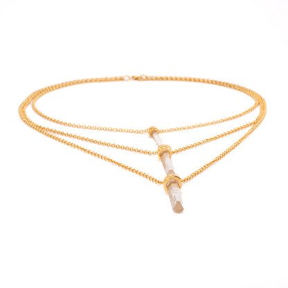 COLGANTE CADENA 3 CUARZOS