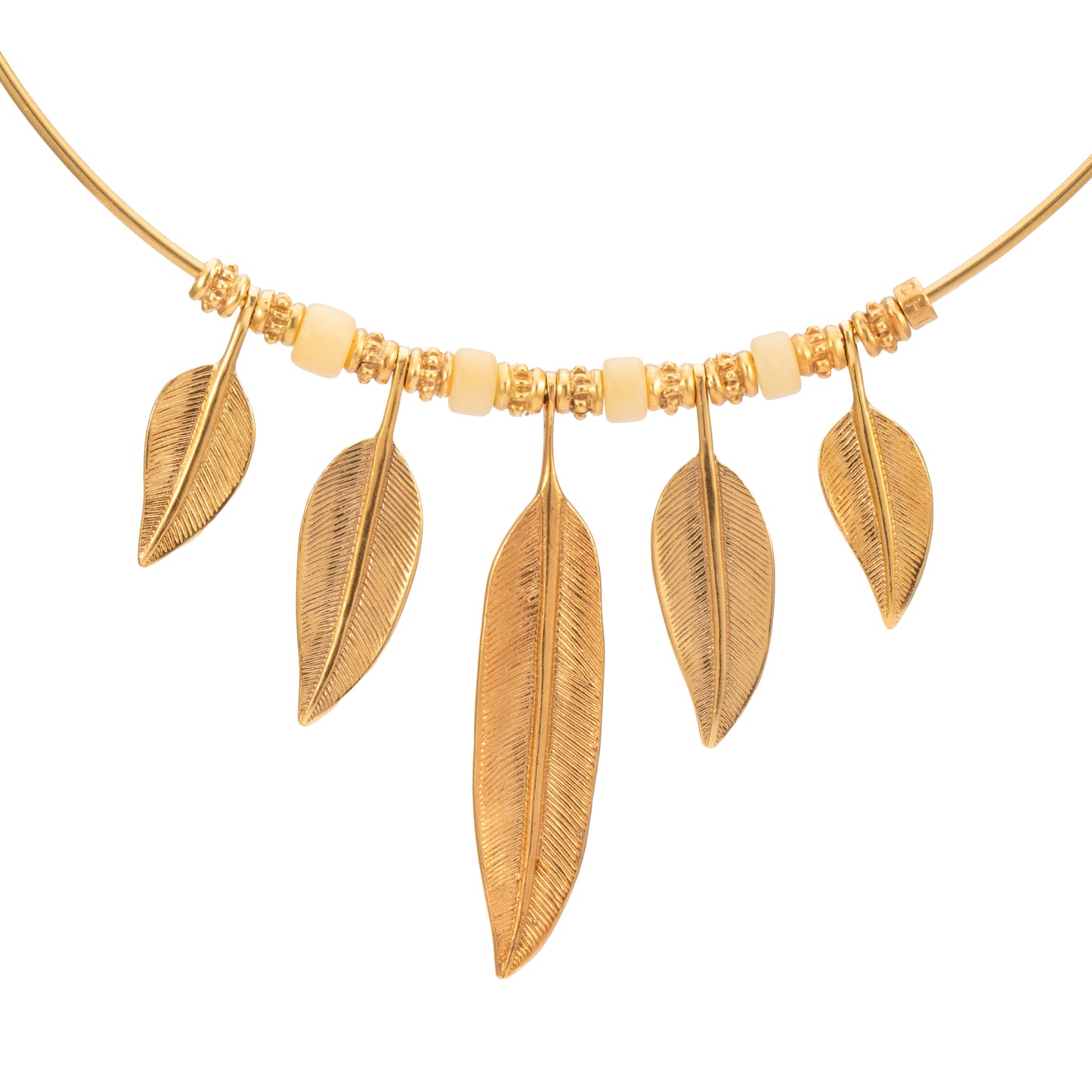 GARGANTILLA 1.5 MM 5 PLUMAS Y ASTA