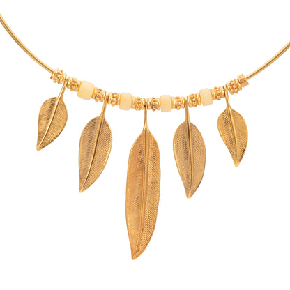 GARGANTILLA 1.5 MM 5 PLUMAS Y ASTA