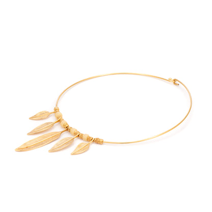 GARGANTILLA 1.5 MM 5 PLUMAS Y ASTA