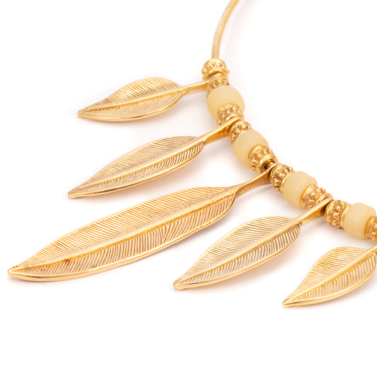 GARGANTILLA 1.5 MM 5 PLUMAS Y ASTA