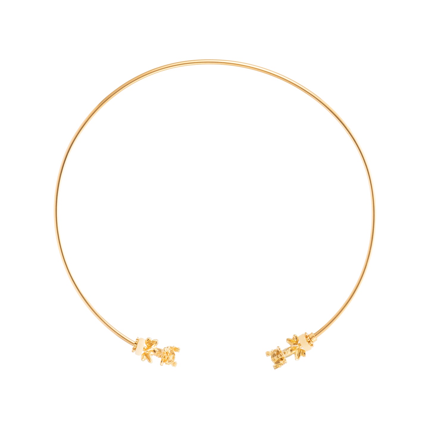 GARGANTILLA 3MM 2 TIGRES Y ASTA