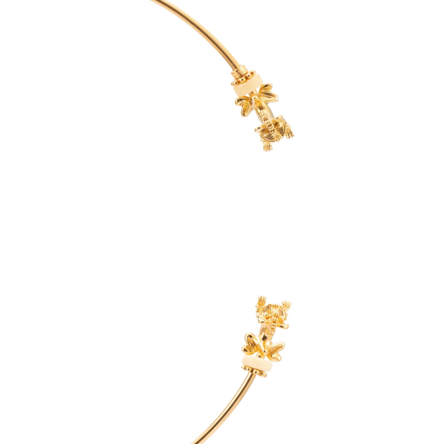 GARGANTILLA 3MM 2 TIGRES Y ASTA