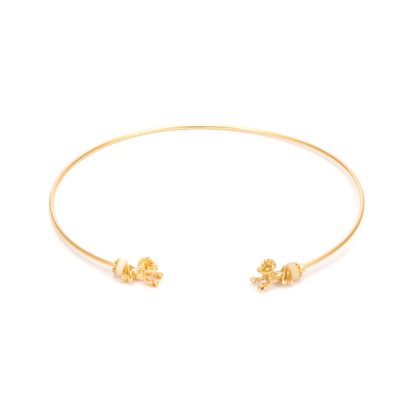 GARGANTILLA 3MM 2 TIGRES Y ASTA