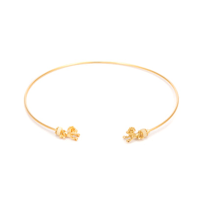 GARGANTILLA 3MM 2 TIGRES Y ASTA