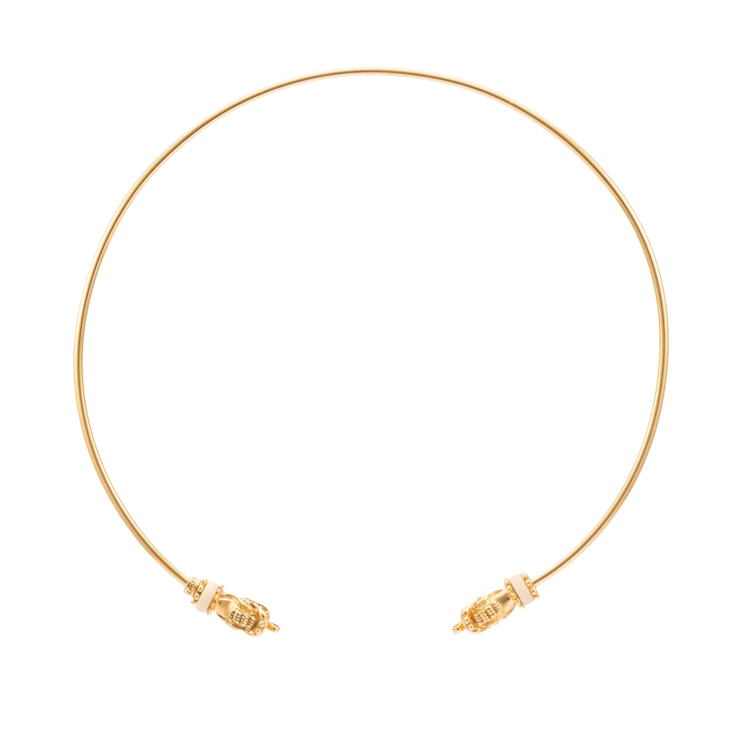 GARGANTILLA 3MM 2 DRAGONES Y ASTA