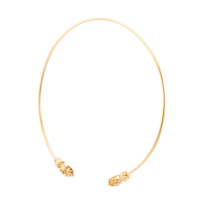 GARGANTILLA 3MM 2 DRAGONES Y ASTA