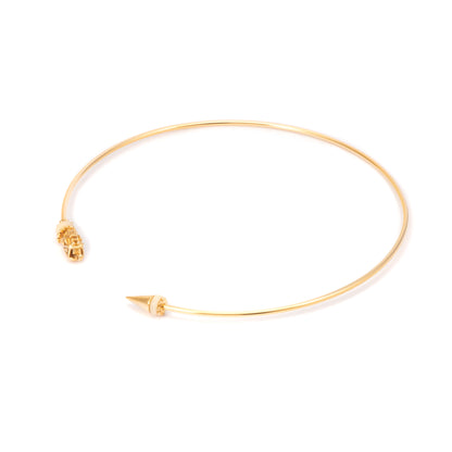 GARGANTILLA 3MM DRAGON, TACHUELA Y ASTA